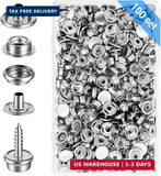 350 Pcs Boat Cover Snaps, Snap Fastener Kit with 3/8" Socket, Stainless Steel Sn Model