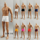 1/6 Male Boxer Briefs Underwear Clothes Model For 12