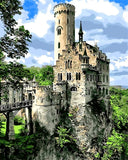 Paint By Numbers Adults kids Castle Landscape DIY Painting Kit 40x50CM Canvas Model
