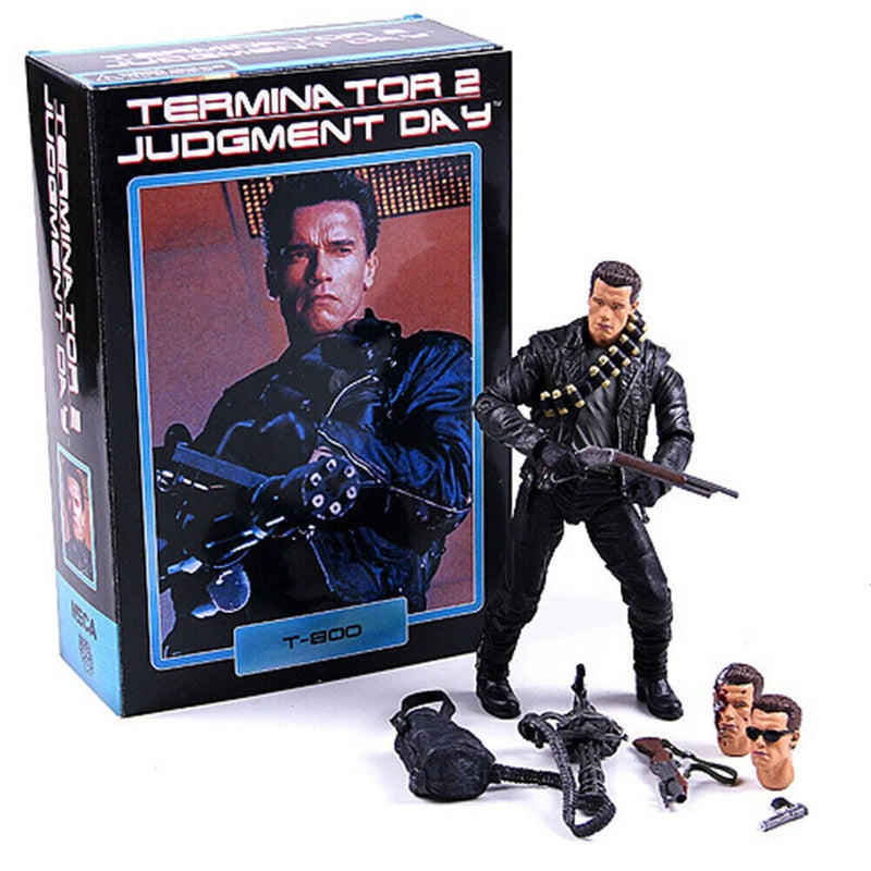 NECA Terminator 2 Judgment Day T-800 Action Figure Ultimate Deluxe Arnold New Model