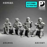 3D Printed 1/72/64/48 Sitting Special Forces Unpainted Model assembled Model