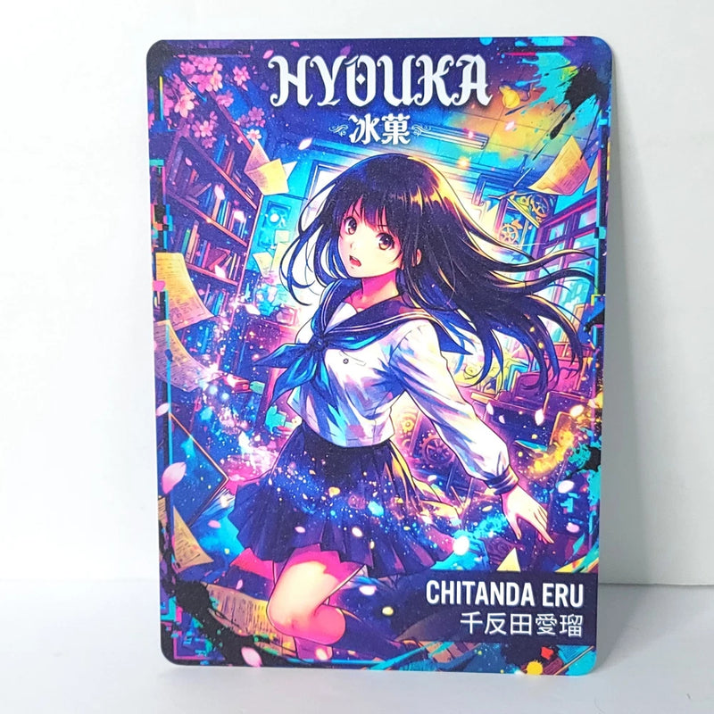 Eru Chitanda Hyouka Waifu Card Anime Girl Wall Art Oversized Board A4 Model