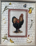NEW Janlynn Nature Collection Counted Cross Stitch Kit Rooster w/ Decorative Mat Model