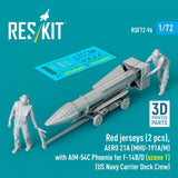 US Navy Red jerseys with AERO 21A MHU-191A/M 1/72 Reskit RSF72-0096 Model