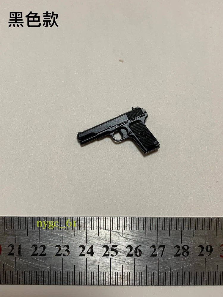 1:6 Black Pistol Plastic Guns Weapon Props Model For 12'' Action Figure Body Toy Model