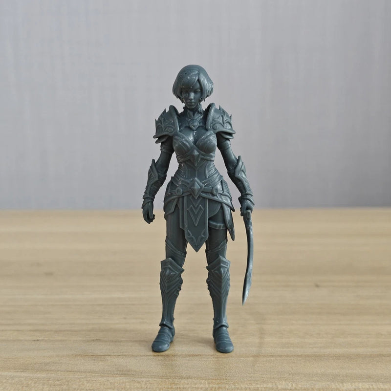 1/24 LYTR241356 Fantasy Style Mechanical Female Warrior 3D Printed Figure Model Model