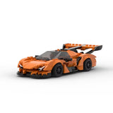 MOC Car Brick Works Orange Apollo IE Building Block Model Kit Toy Gift 299 Pcs Model