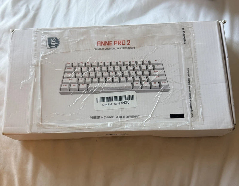 Anne Pro 2 60% Keyboard Kailh BOX Red Switch, White Model