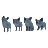 MRY-SFW LYTR847 1/35/48/72/144 Farm Pig Pose Model 4 pcs Model