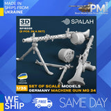 SPALAH 18335 1/35 Machine gun MG-34 2 pcs Set of scale models Model