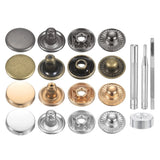 24Set 12.5mm Leather Snap Fastener Kit with 4 Install Tools, 4 Colors Model