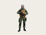 1:64 1:43 Combat Mercenary Miniature Figure Sand Table Model For Cars Vehicles Model