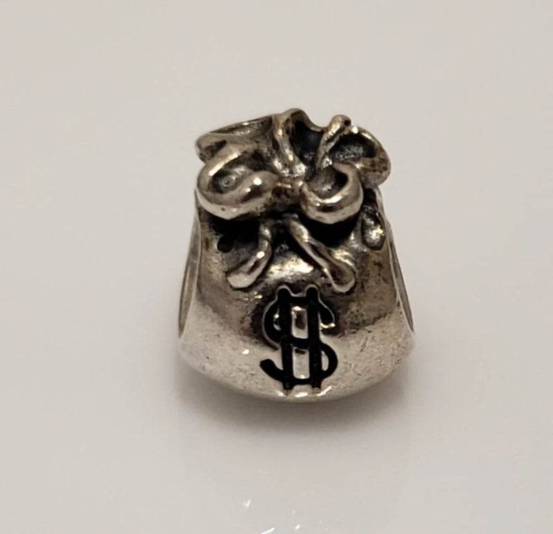 Pandora Sterling Silver  Money Bag Charm Bead 790332 STOCK Charms