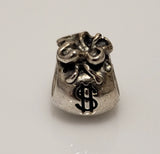 Pandora Sterling Silver  Money Bag Charm Bead 790332 STOCK Charms