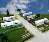 N Scale Buildings - Mobile Home Trailer Park Homes Cardstock kit set Model
