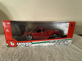 Bburago 1:18 Ferrari 488 GTB Red Race + Play Diecast Model 18-16008 Model