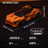 XIAOJIAODU Speed Series McLaren 750S DIY Assembly Model Kits 329 PCS JD053 Model