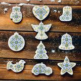 DIY Bead embroidery kit on a plastic base Set of Christmas Toys Craft gift Model