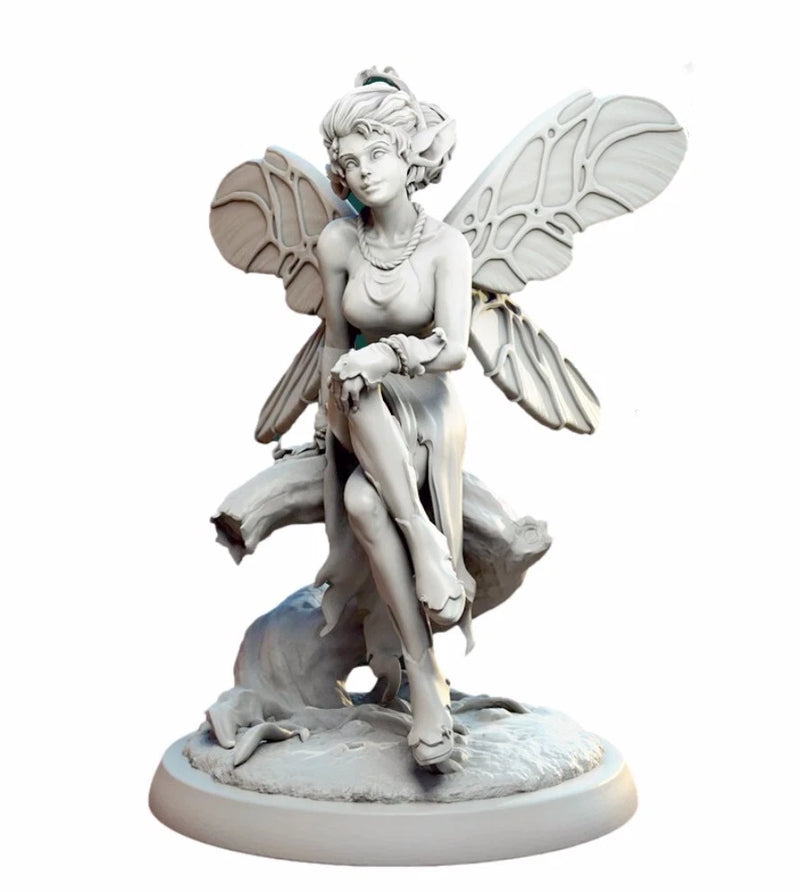 1/18 100mm resin figures model Fantasy Butterfly Fairy unassembled unpainted Model