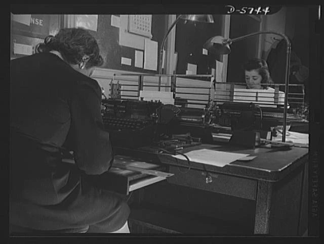 Washington DC 1942 War Production Board Printing Duplicating Office Machines Model
