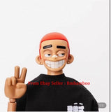 BIKA 1/6 Tan Skin BIKA Head Carving Grin Head Sculpture Model Collection Model