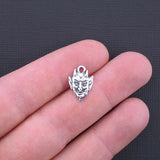 10 Devil Charms Antique Silver Tone - SC3331 Charms