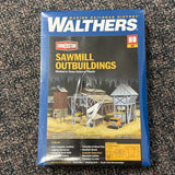 Brand New Walthers 933-3144 HO Sawmill Outbuildings Building Kit Model