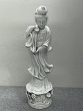 Andrea By Sadek Guanyin Kwan Yin Large White Porcelain Figurine Statue Japan Model
