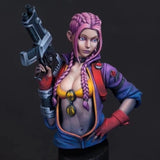1/10 Resin Bust Figure Model Kit Future Warrior Woman Unassambled Unpainted Model
