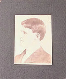 Antique board photograph Portrait of Elegance: A Glimpse into the Past Model