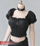 1:6 Black Bubble Sleeves Clothes For 12" Female PH TBL JO Figure Body Doll Model Model