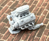 Resin ??Big Block Yenko?? engine W/Dual Carbs for scale model cars, 1/24 1/25 Model
