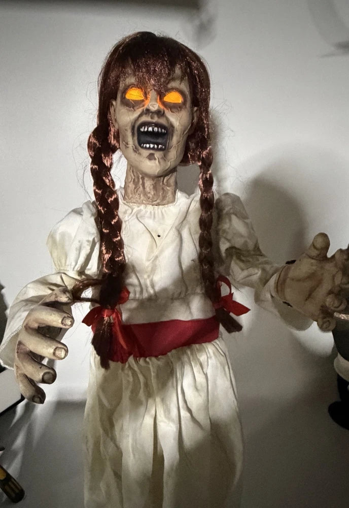 Annabelle Haunted Possessed TALKING Doll Halloween Horror Display Prop Figure Model