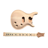 22 fret 24.75 inch Electric Guitar Kit Maple Guitar Body Neck DIY Replacement Model