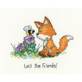 Heritage counted cross stitch kit Aida "Lets Be Friends!", PUHE1701, 11x9cm, DIY Model