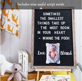 Main Event 10x10 Felt Letter Board Rustic Farmhouse Wood Frame New in Box Model