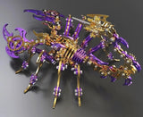 Purple-Gold Cyber Scorpion 3D Metal Model Kit ?C DIY Mechanical Puzzle Toy Model