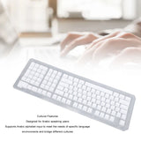 112 Keys Arabic Keyboard Keycaps Minimalist Style Mechanical Keyboard Keycaps Model