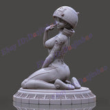 R2D2 Robot Girl 1/6 3D Printing Model Kit Unpainted Unassembled GK 19cm Model