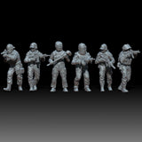 1/35 Scale Modern Special Military Team 6 Figures Model Kit Resin Printed Model