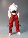 DMTOYS 1/6 Female Trendy Sweatshirt Workwear Set Model For 12" Action Figures Model