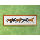 Permin counted cross stitch kit "Horses", 59x16cm, DIY, 70-8495 Model