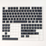 Dark Gray Black Doubleshot Black ABS Keycap Set - No Pad Keycaps Model