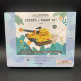 Allessimo Create + Paint Kit Tank 3D Wood Puzzle Model Building Set New Model
