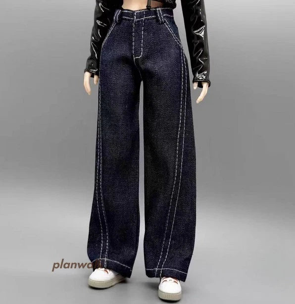1/6 Female Soldier Pants Jeans Model For 12" Action Figure AT Model