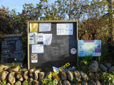 Photo 6x4 Notice Boards outside the Post Office Hugh Town  c2015 Model