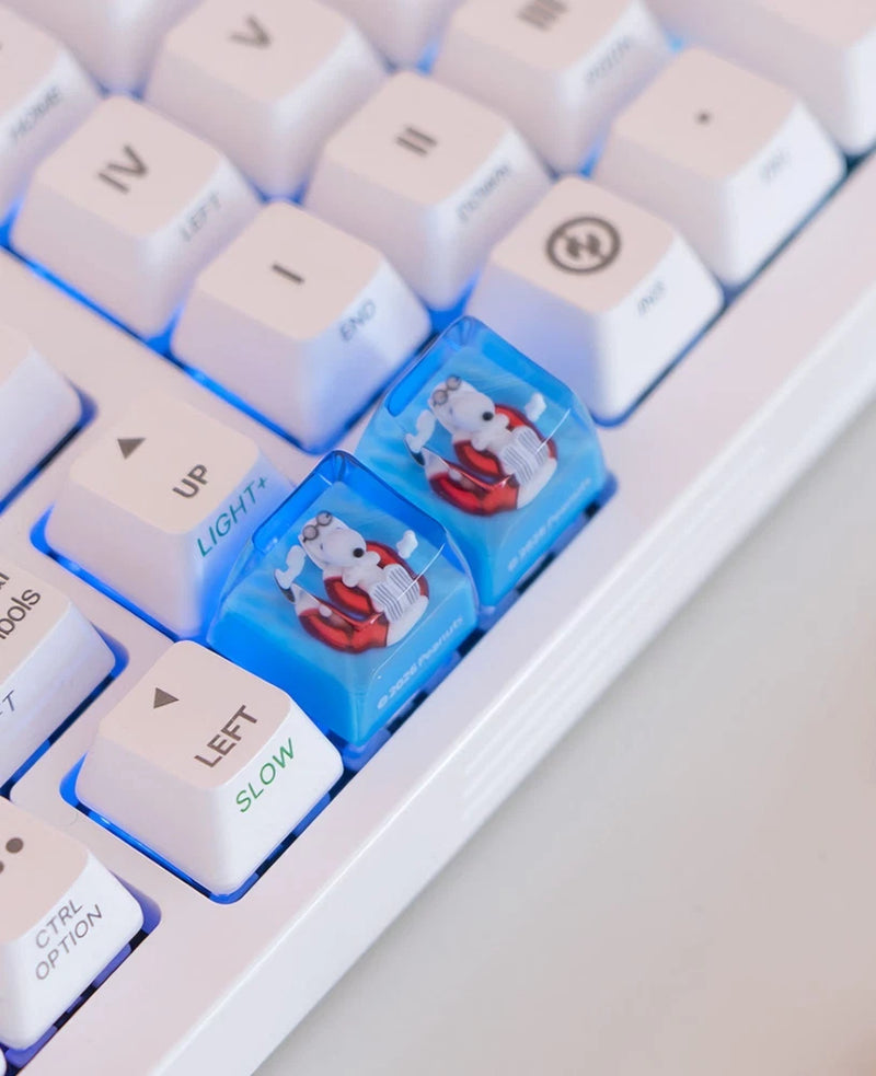 Official Snoopy Resin Keycap 1PC Mechanical Keyboard Artisan Key Cap Peanuts Model