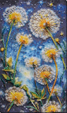 Dandelion dream to the wind Bead Embroidery Kit ?C DIY Beaded Home Decor Wall Art Model