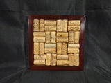 Wine Cork Bulletin Board Pin Up Message Board Photo Display 8.5x8.5 Inch Square Model