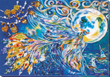 Bead Embroidery Kit DIY "Bluebird of happiness" Beaded Needlepoint Craft Set Model